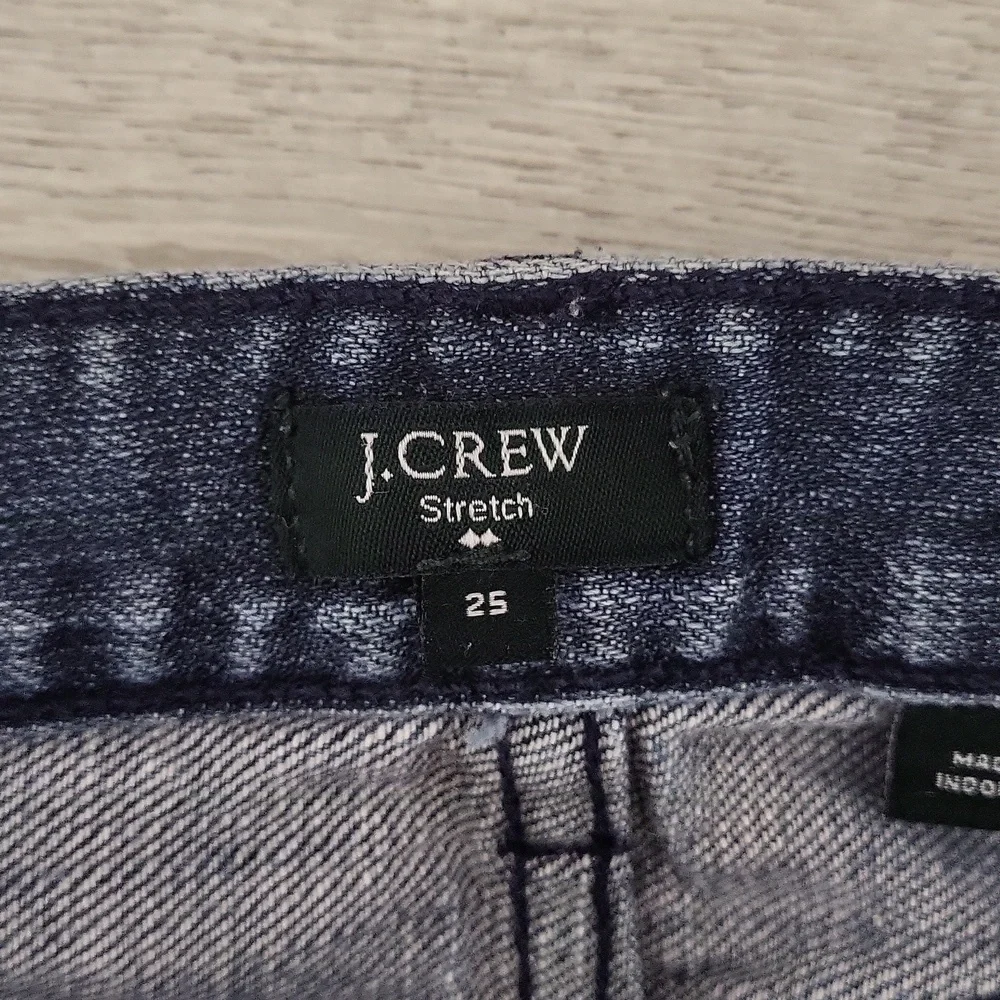 J Crew Womens 25 Toothpick Jeans‎ Skinny Tapered Denim Casual City Low Rise Y2K